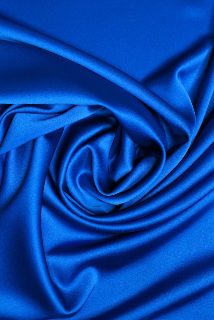 Crêpe Satin Royal Sapphire