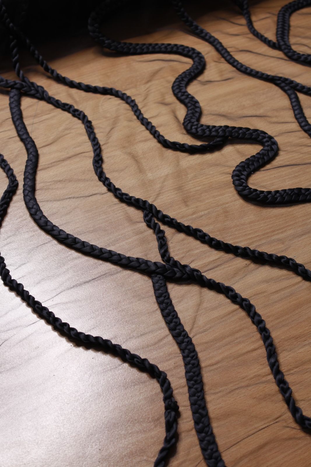 Noir Braided Wave Tulle - Image 3