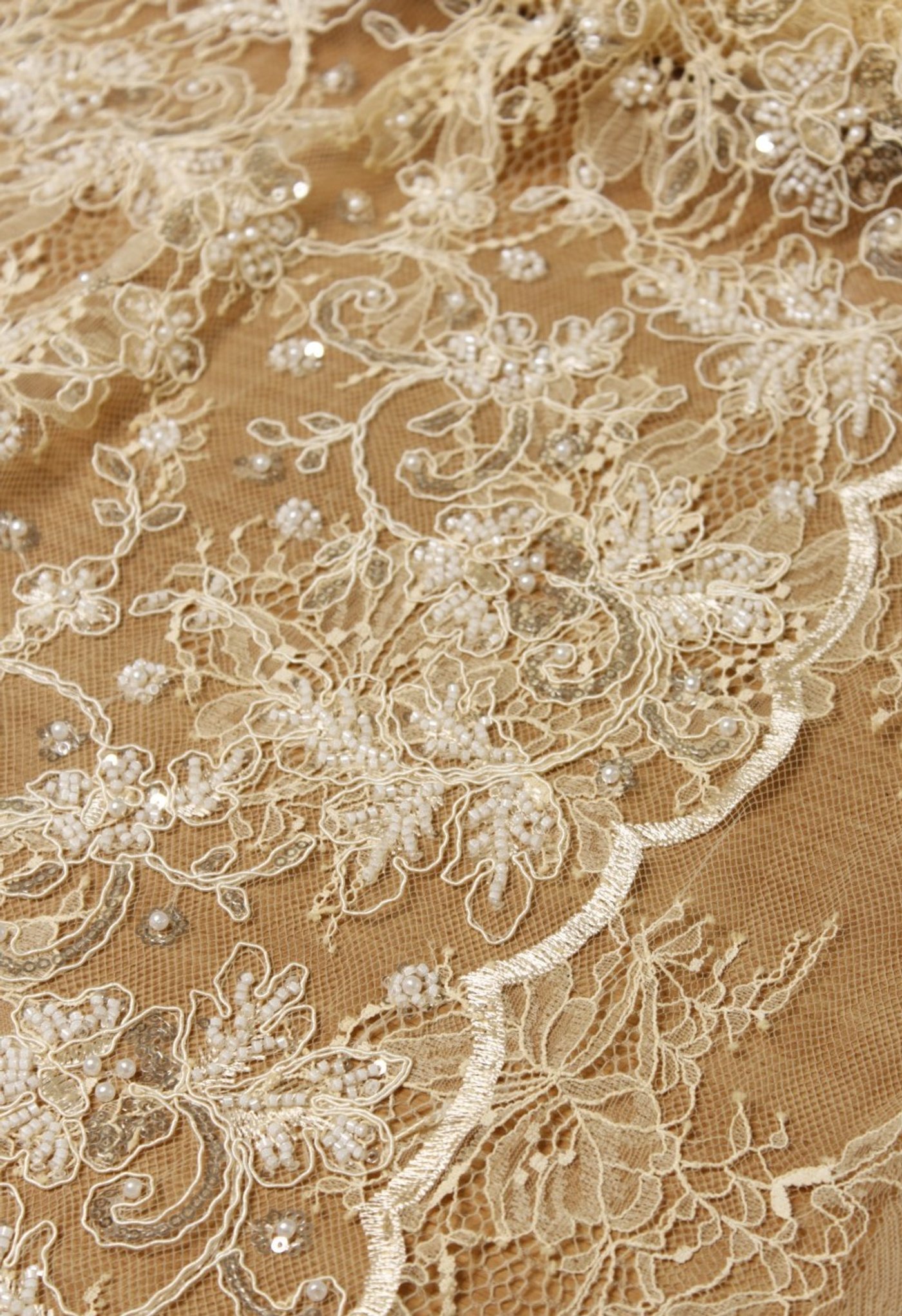 Pearl Garden Embroidery Lace Butter Champagne - Image 3