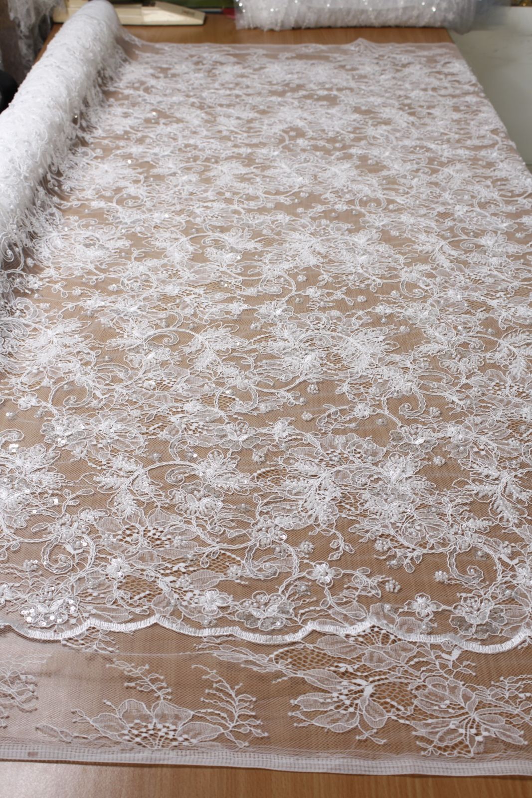  Pearl Garden Embroidery Lace White - Image 2