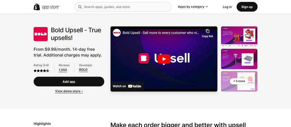 best upsell apps for shopify