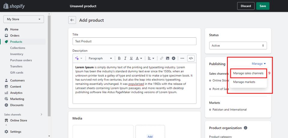 set up shopify store