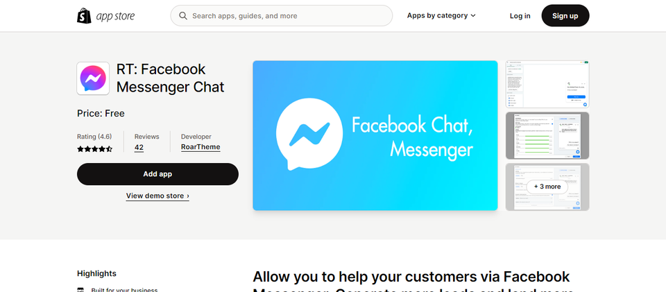 live chat app for shopify