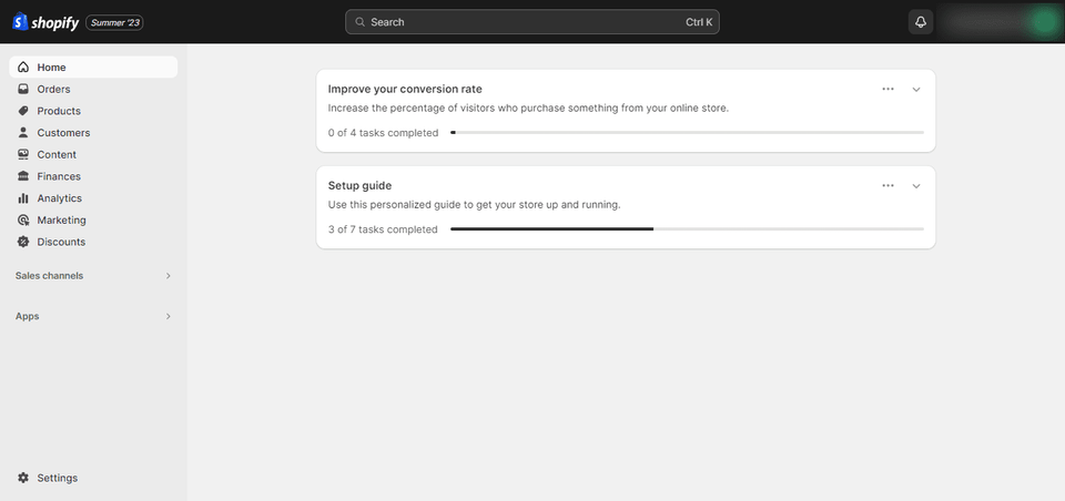 how to delete shopify account