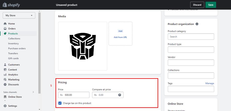 set up shopify store