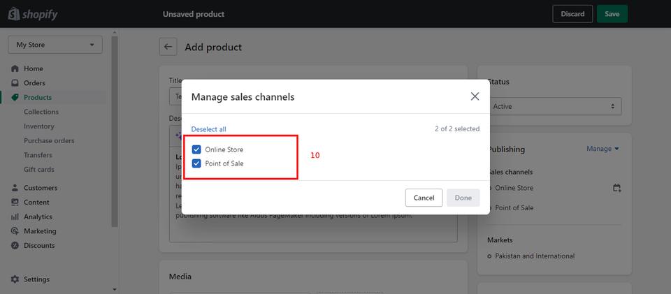 set up shopify store