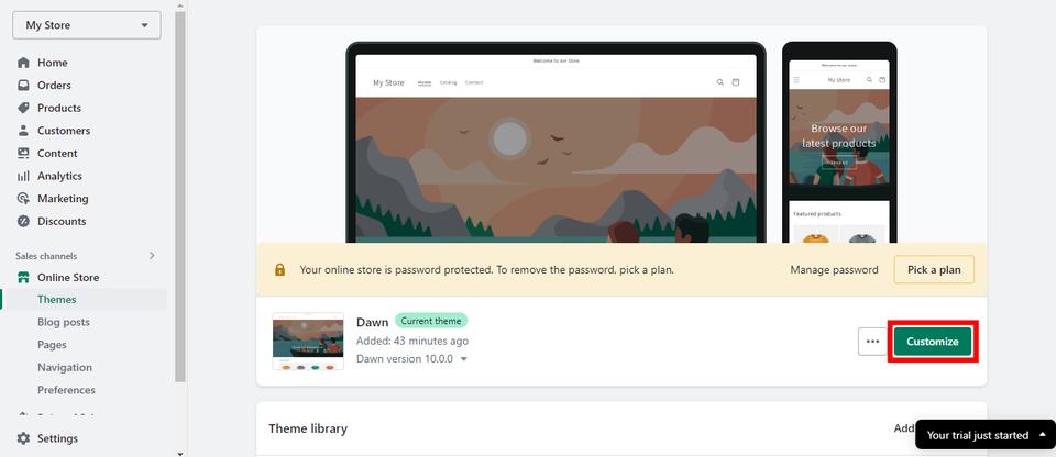set up shopify store