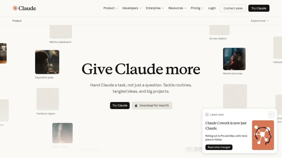 Screenshot of the Claude website, taken on 16 October 2026