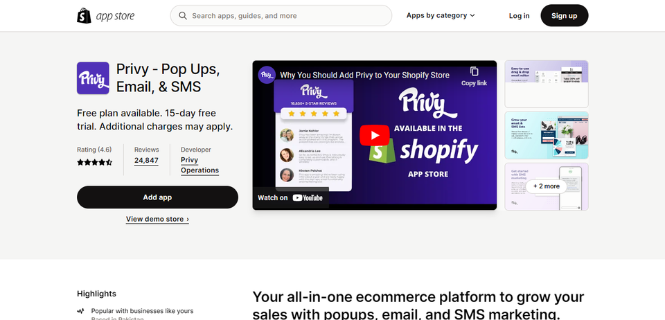 shopify best free apps