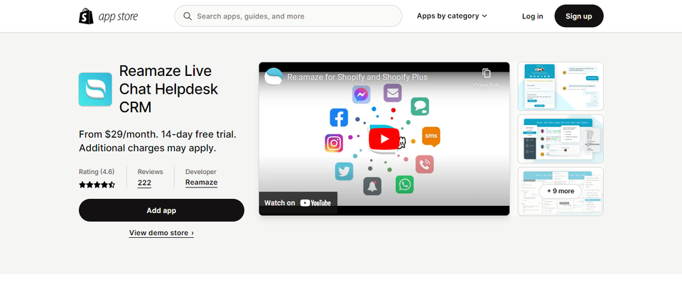 live chat app for shopify