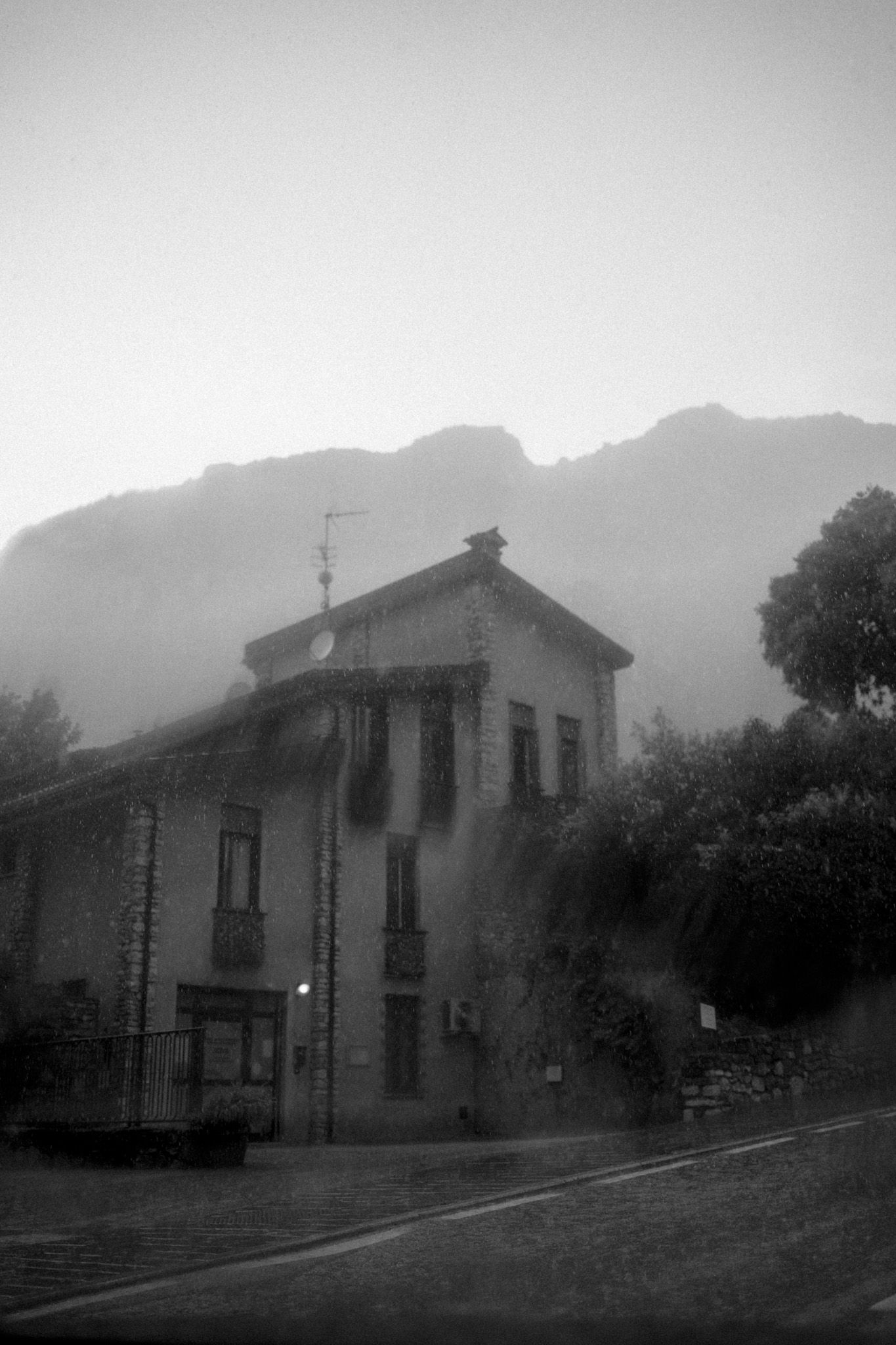 Old Builing Rainy Day
