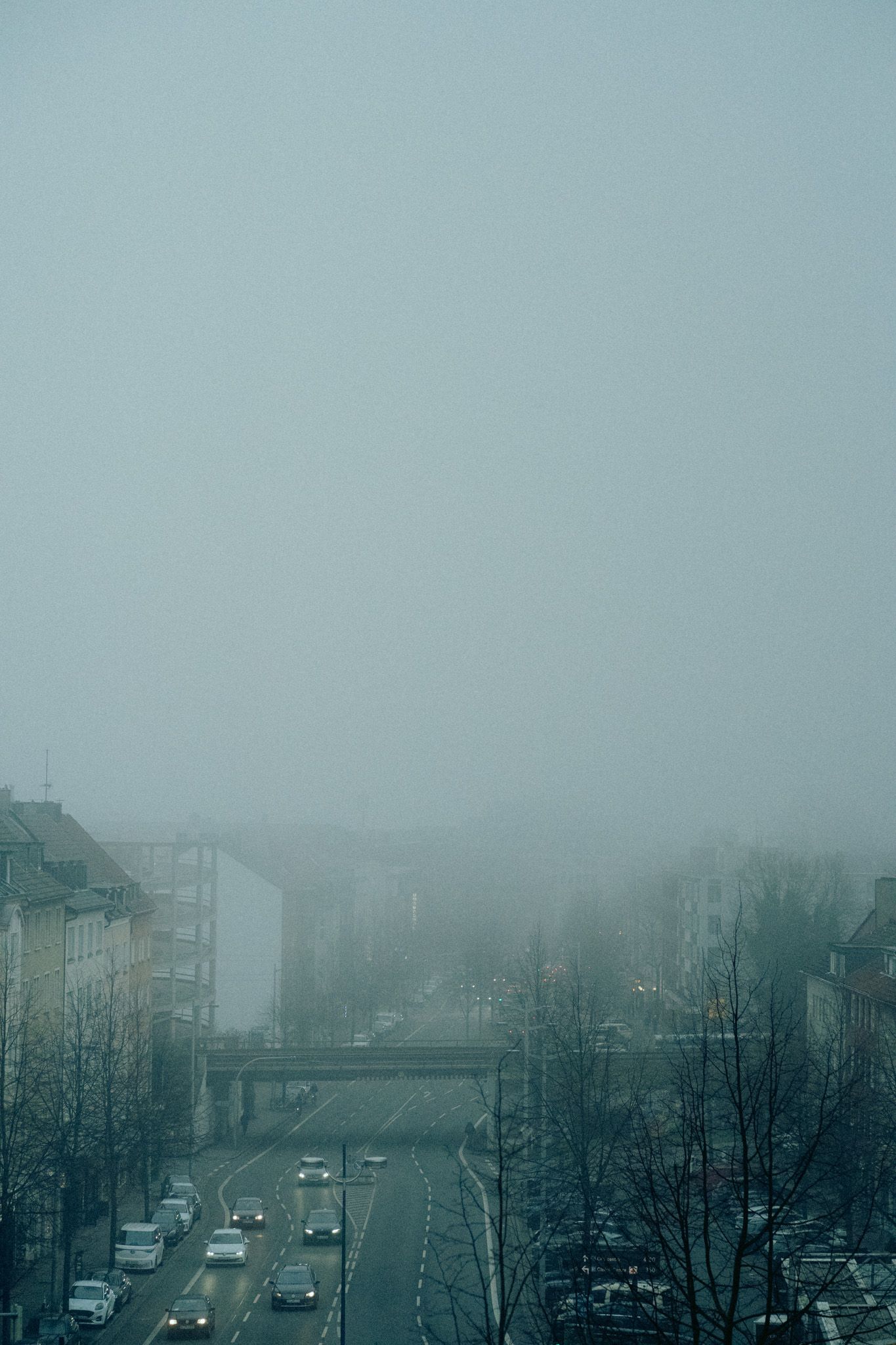 Foggy Street City
