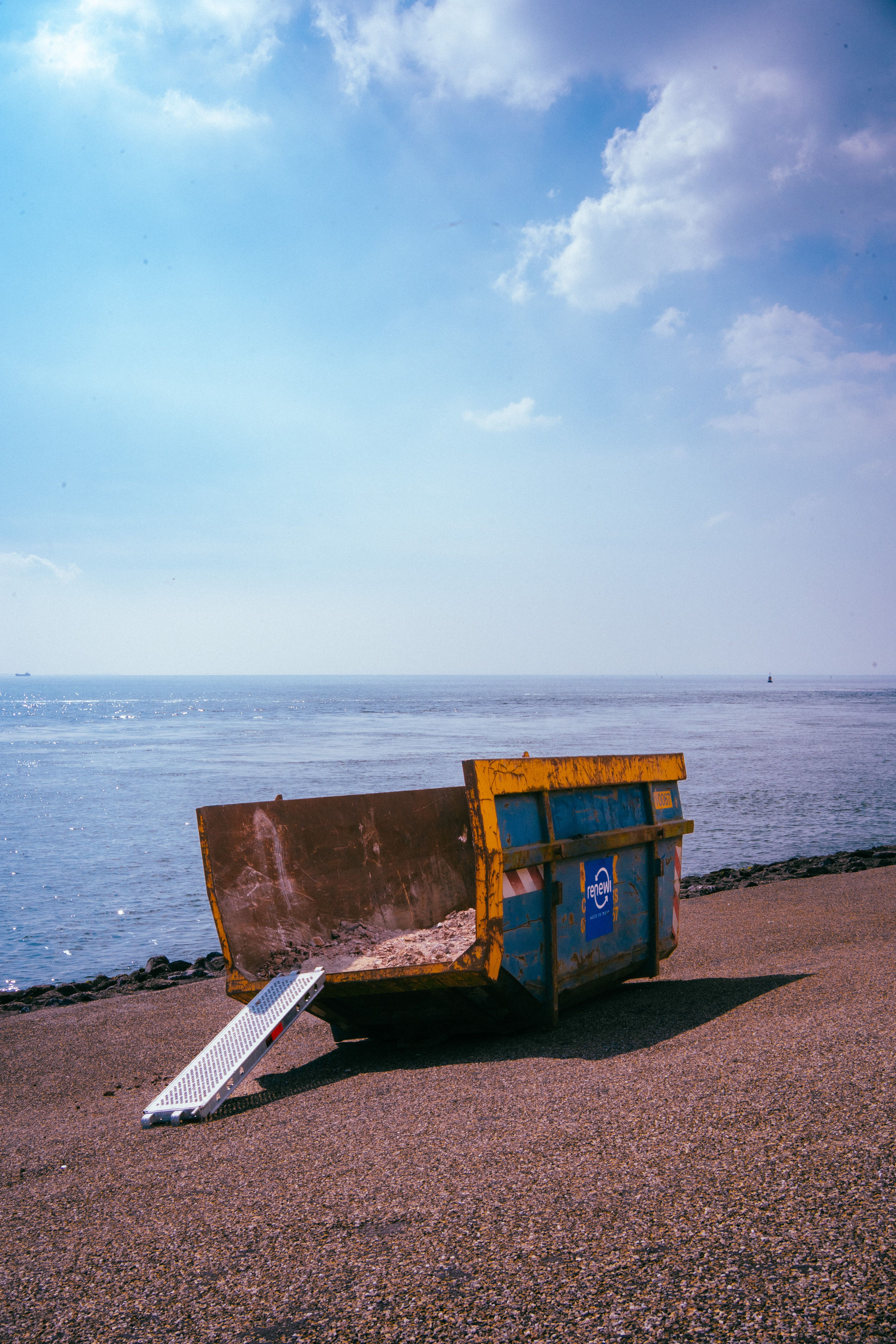 Container at sea