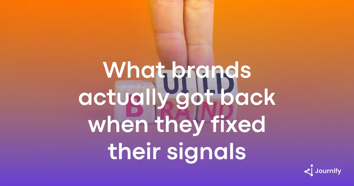What brands actually got back when they fixed their conversion signals