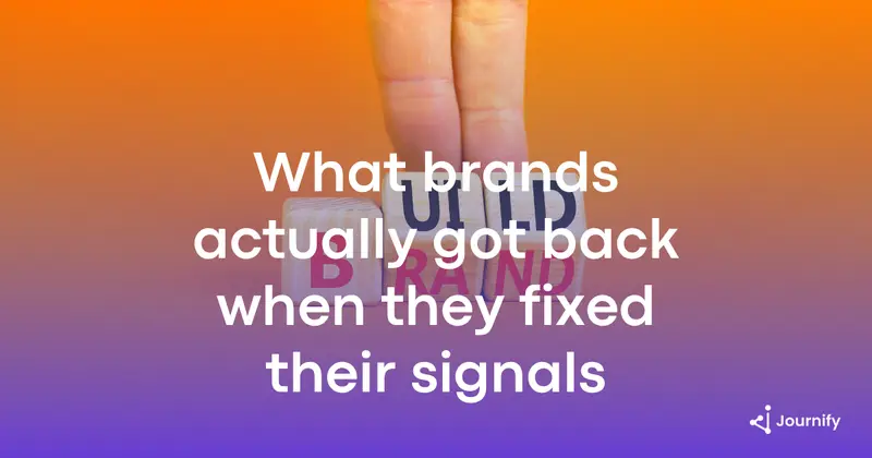 What brands actually got back when they fixed their conversion signals