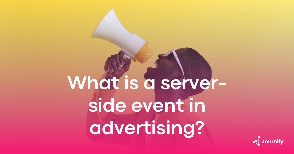 What is a server-side event in advertising?