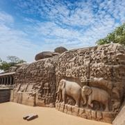 Shore Temple, Arjuna's Penance and the rock-cut caves
