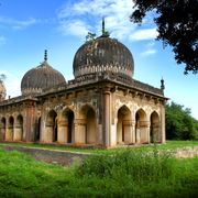 Golconda Fort and the Qutb Shahi tombs, then Pochampally