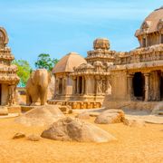 Five Rathas, stone carvers and Tiger Cave