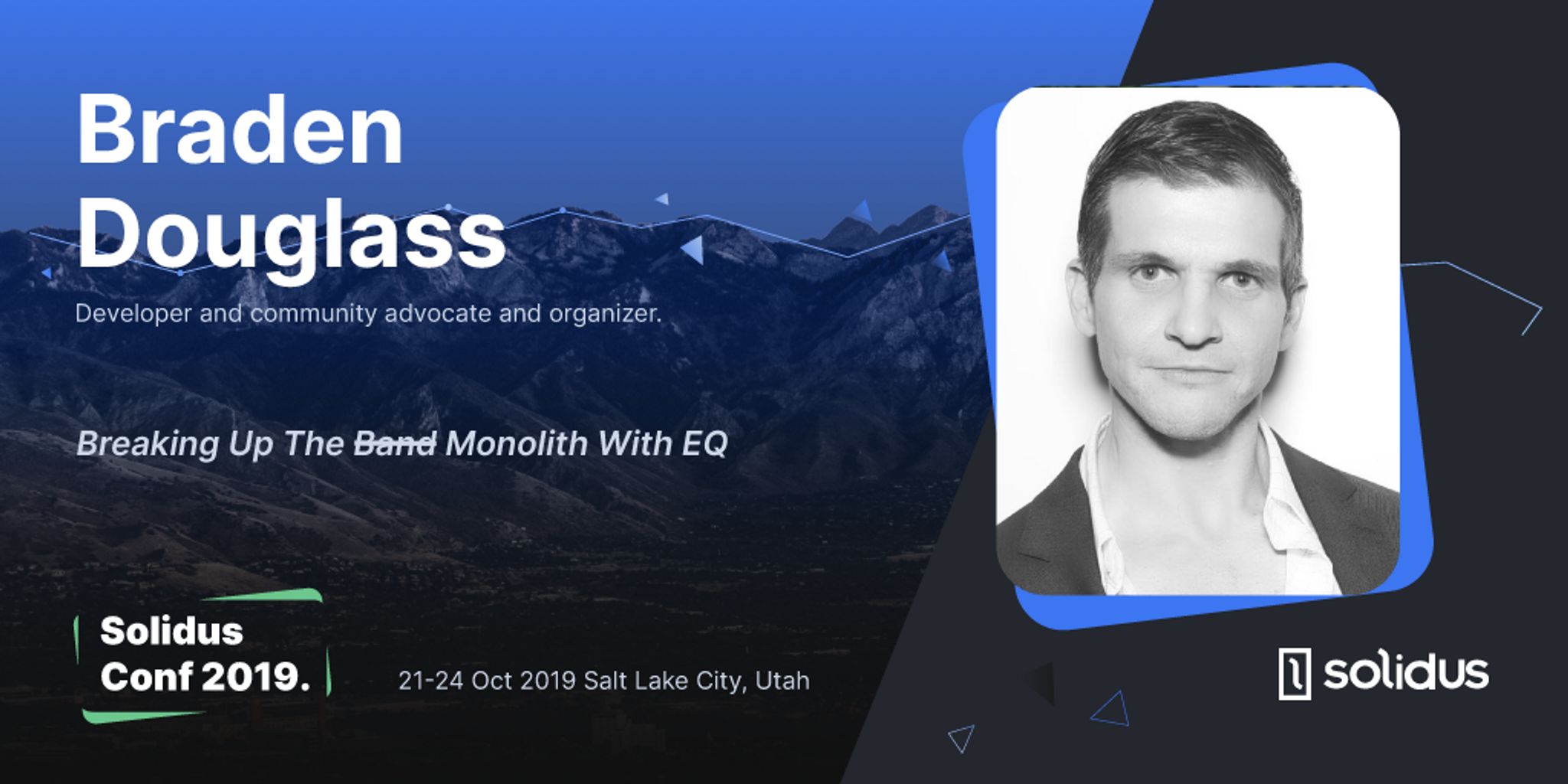 SolidusConf 2019 Speaker Braden Douglass