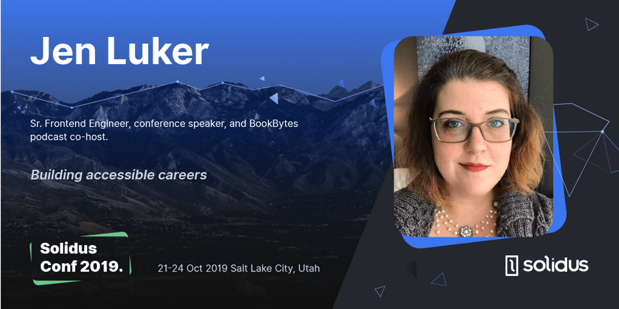 SolidusConf 2019 Speaker Jen Luker