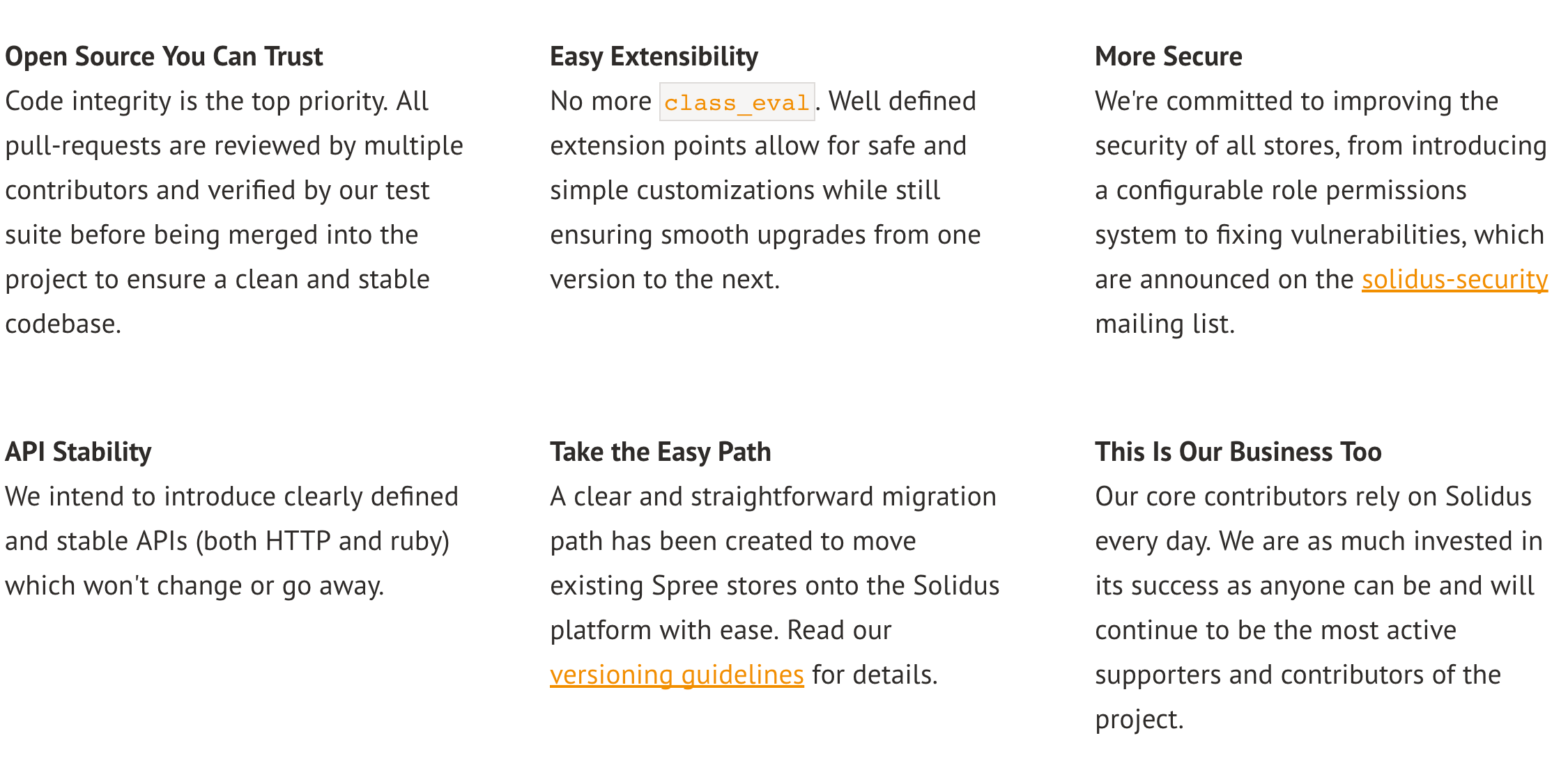 The original Solidus goals