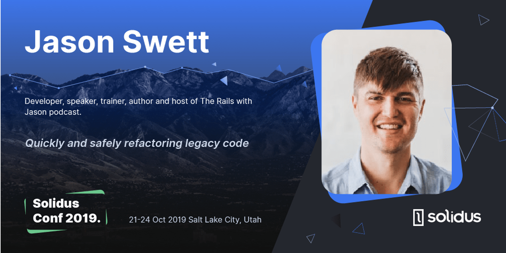 SolidusConf 2019 Speaker Jason Swett