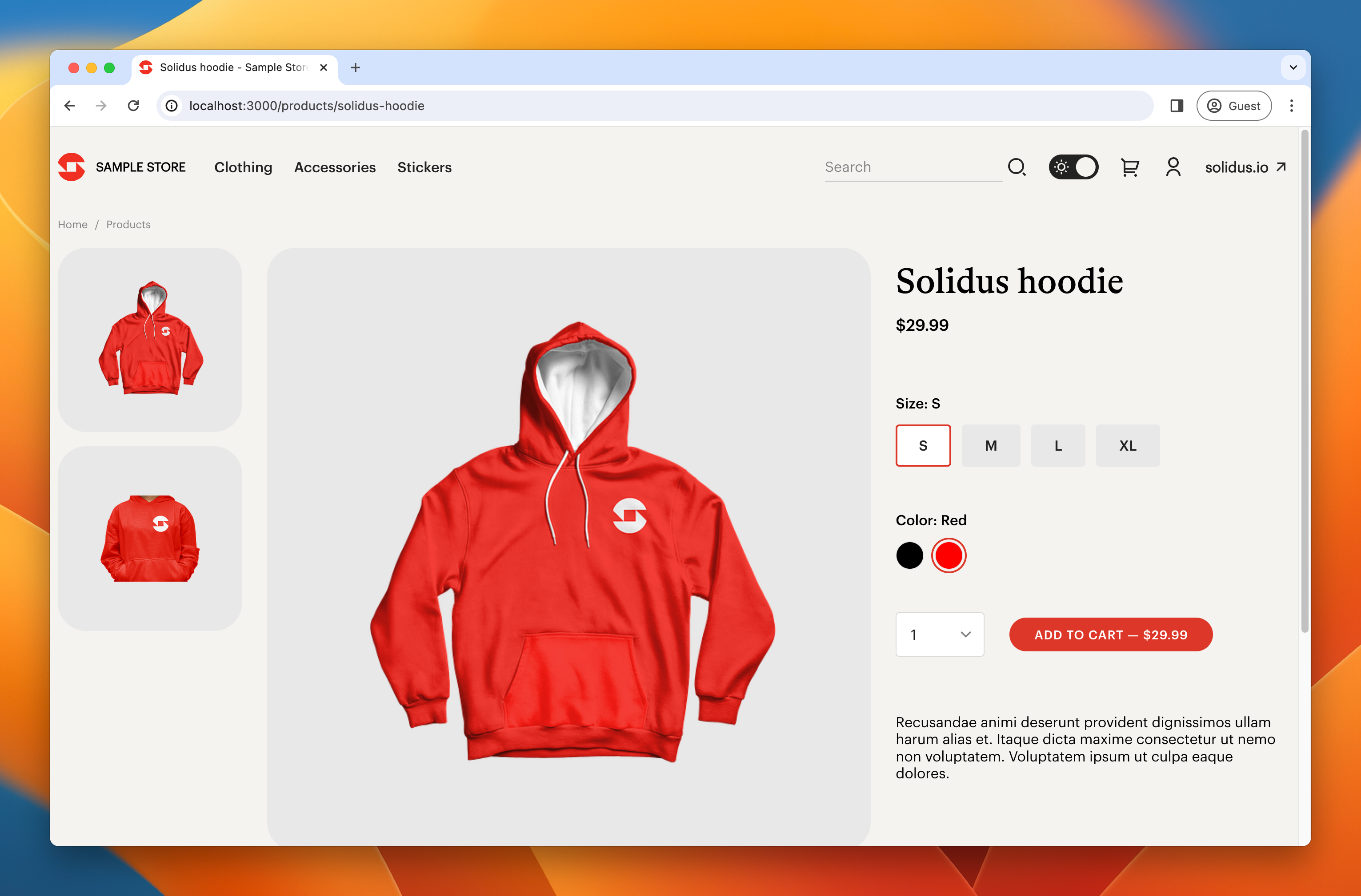 New Starter Frontend Look