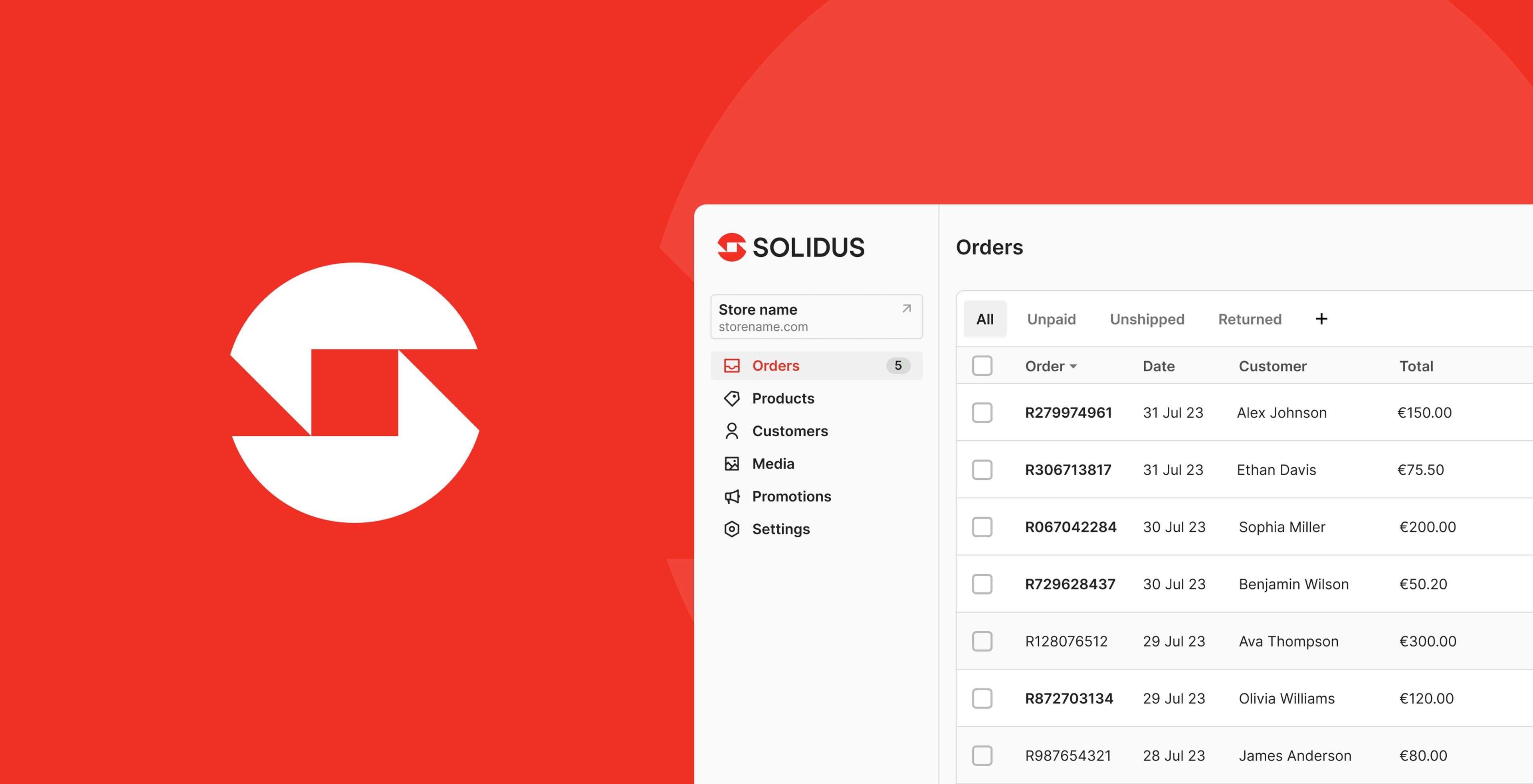 New Solidus Admin Panel