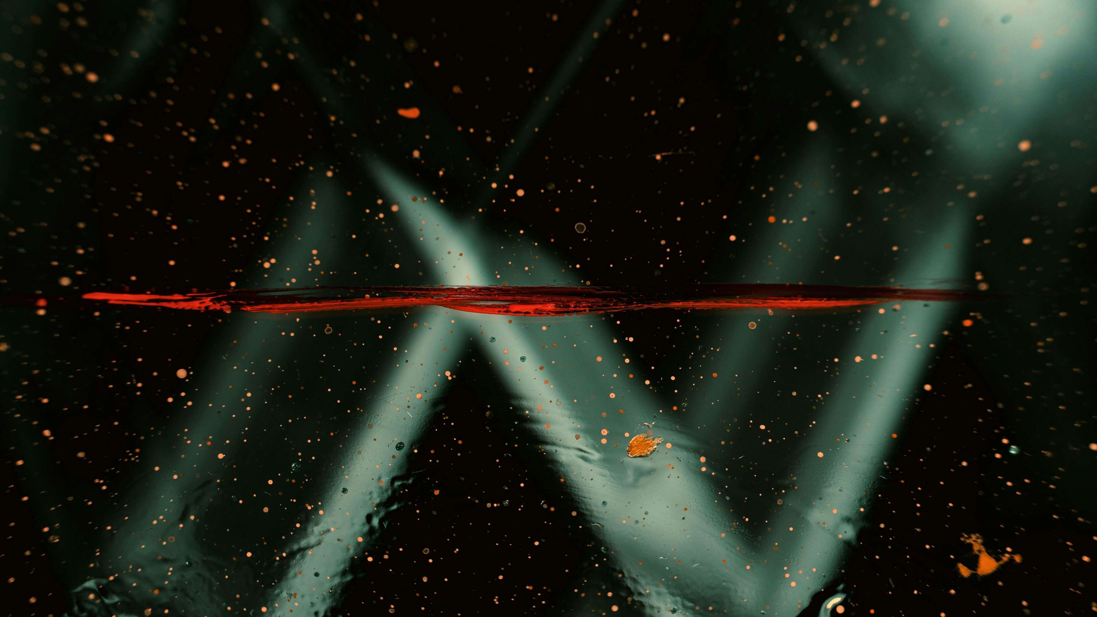 abstract red stuff on black backround