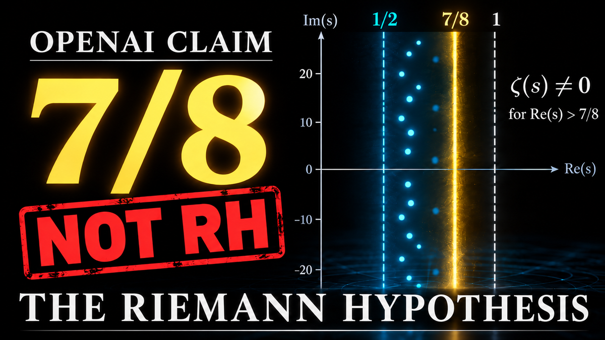 OpenAI Didn’t Solve the Riemann Hypothesis — So Why Is 7/8 Huge?