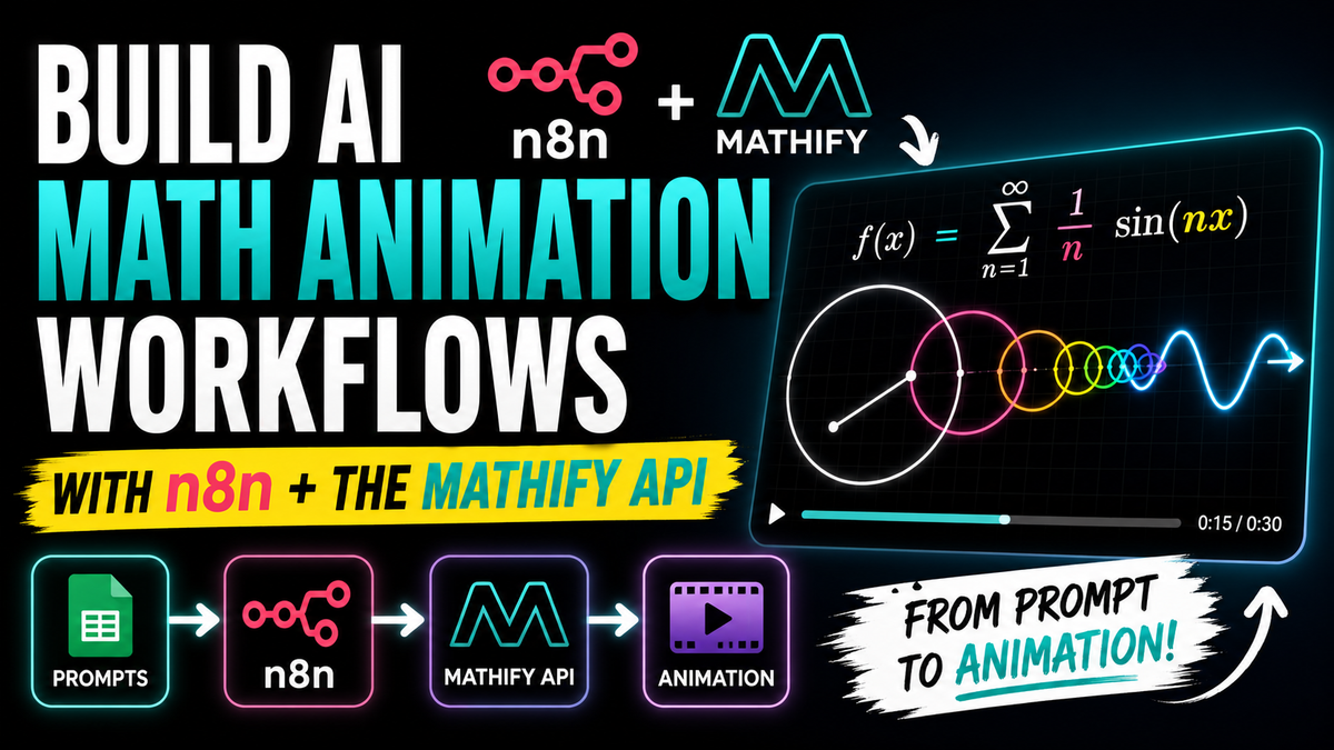 Automate Math Animations with n8n and the Mathify API