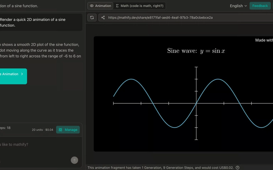 Introducing Mathify.dev — AI-Generated Math Animations