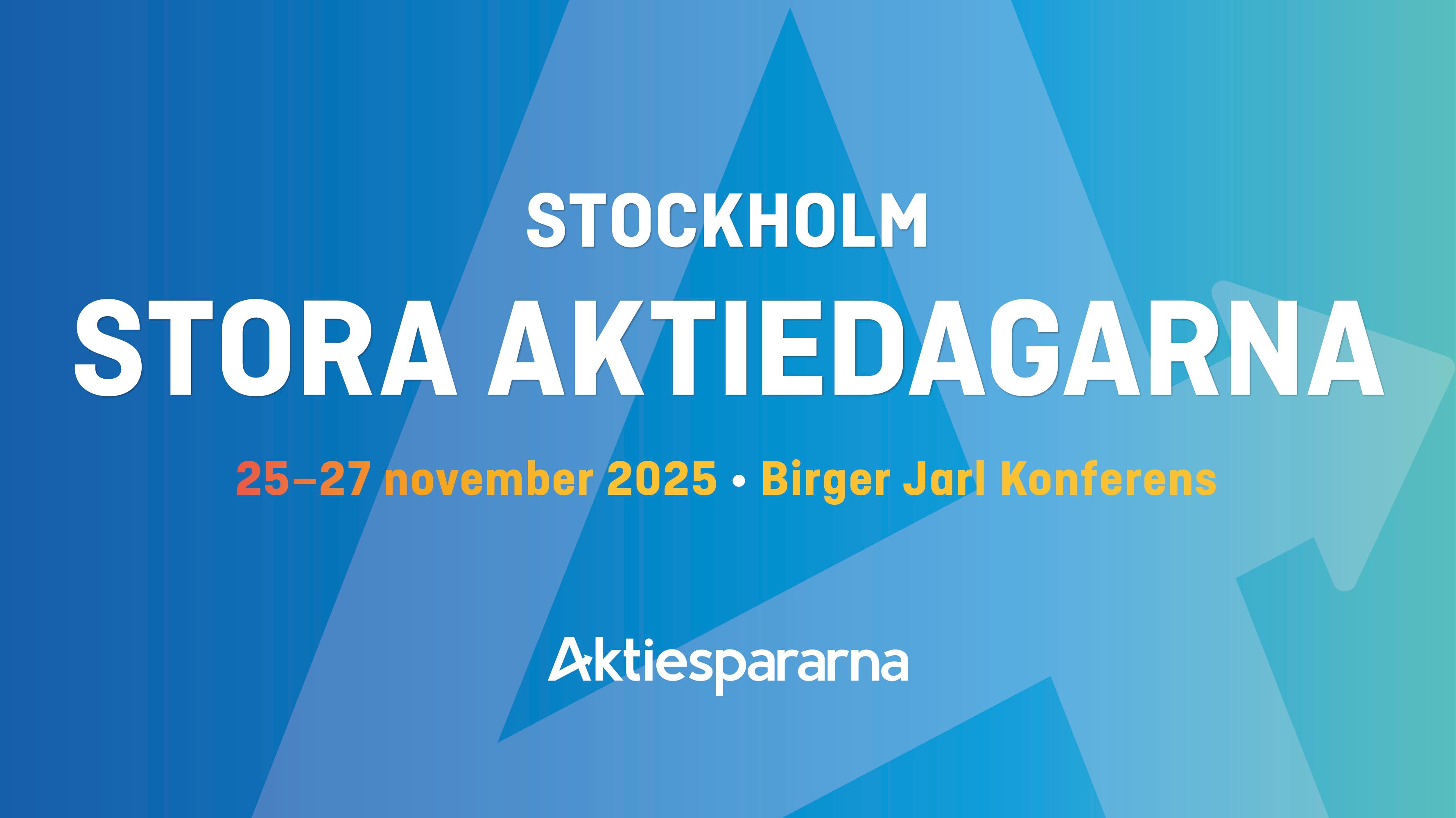 Följ Stora Aktiedagarna Live