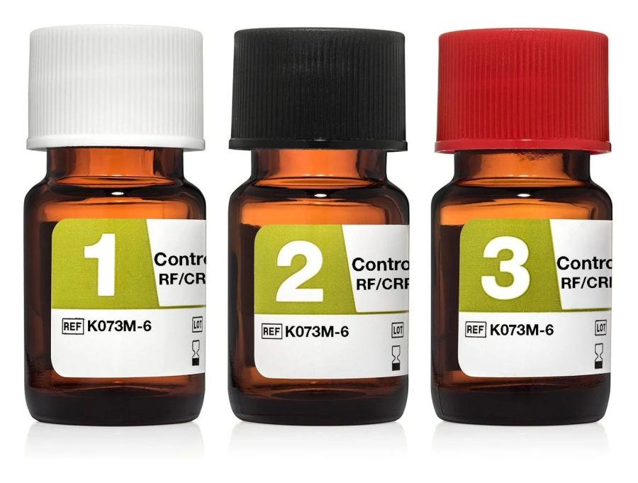 AUDIT Control LQ RF/CRP K073M-6: tasojen 1, 2 ja 3 pullot