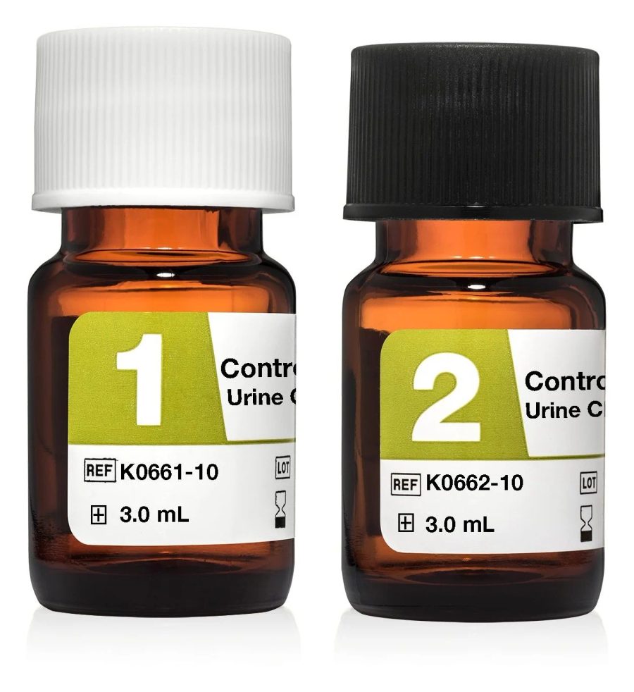 AUDIT Control FD Urine Chemistry: tason 1 (K0661-10) ja tason 2 (K0662-10) pullot