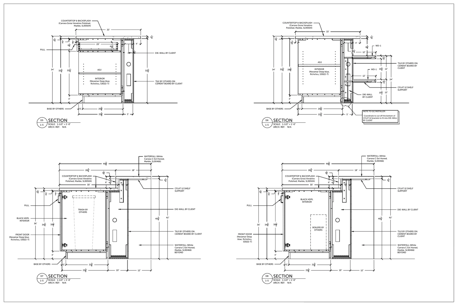Sections — Cabinet Variants