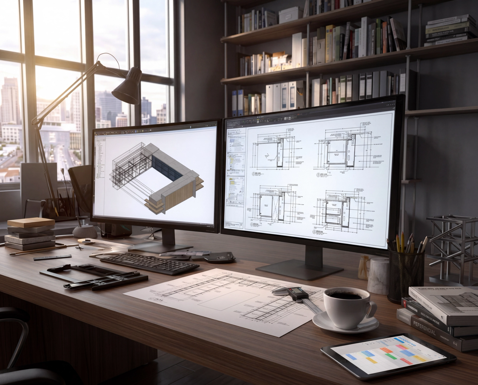 Commercial millwork shop drawings — CAD drafting