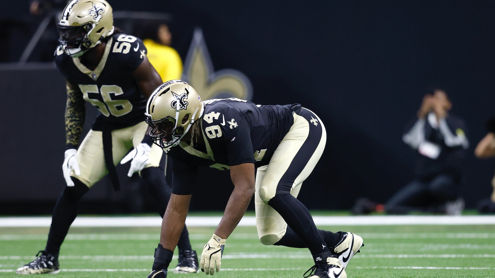 How will the Saints replace Chase Young and Trevor Penning in Week 1?