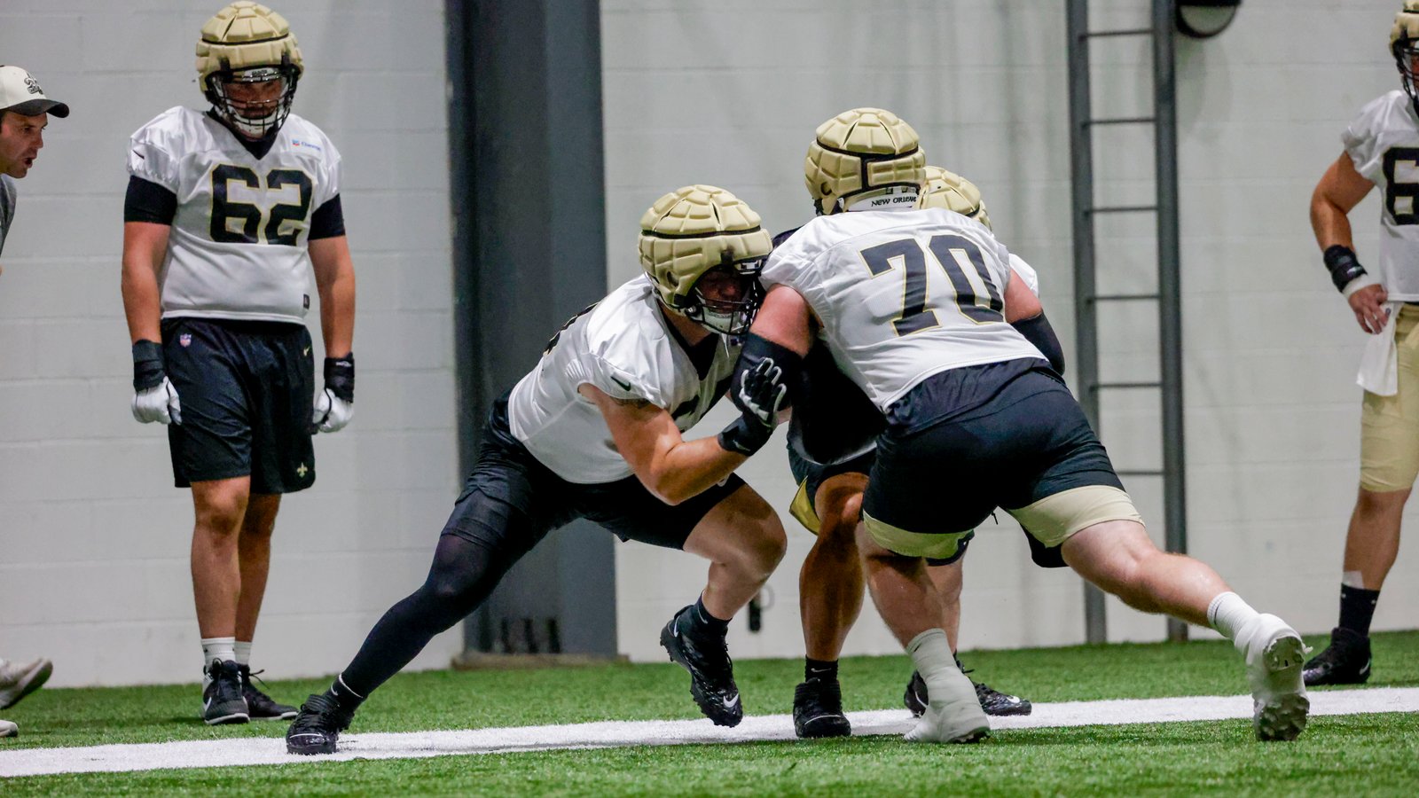 So far, so good as Trevor Penning and Cesar Ruiz recover from Lisfranc surgeries