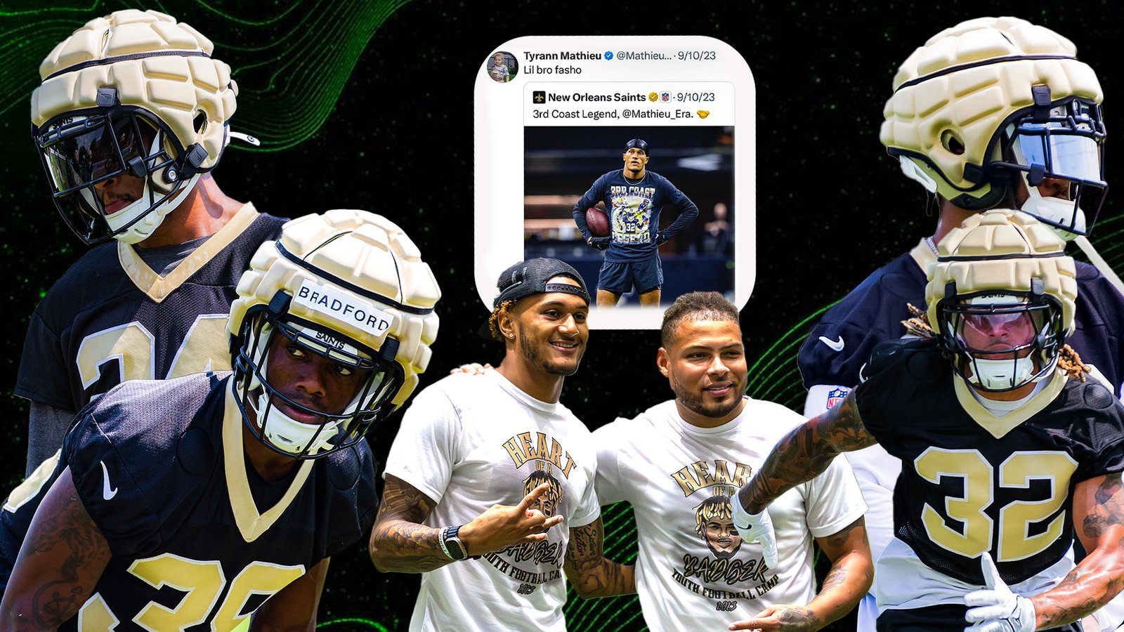 How members of Saints secondary, young and old, are working together to build a culture