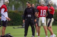Saints offensive coordinator Klint Kubiak