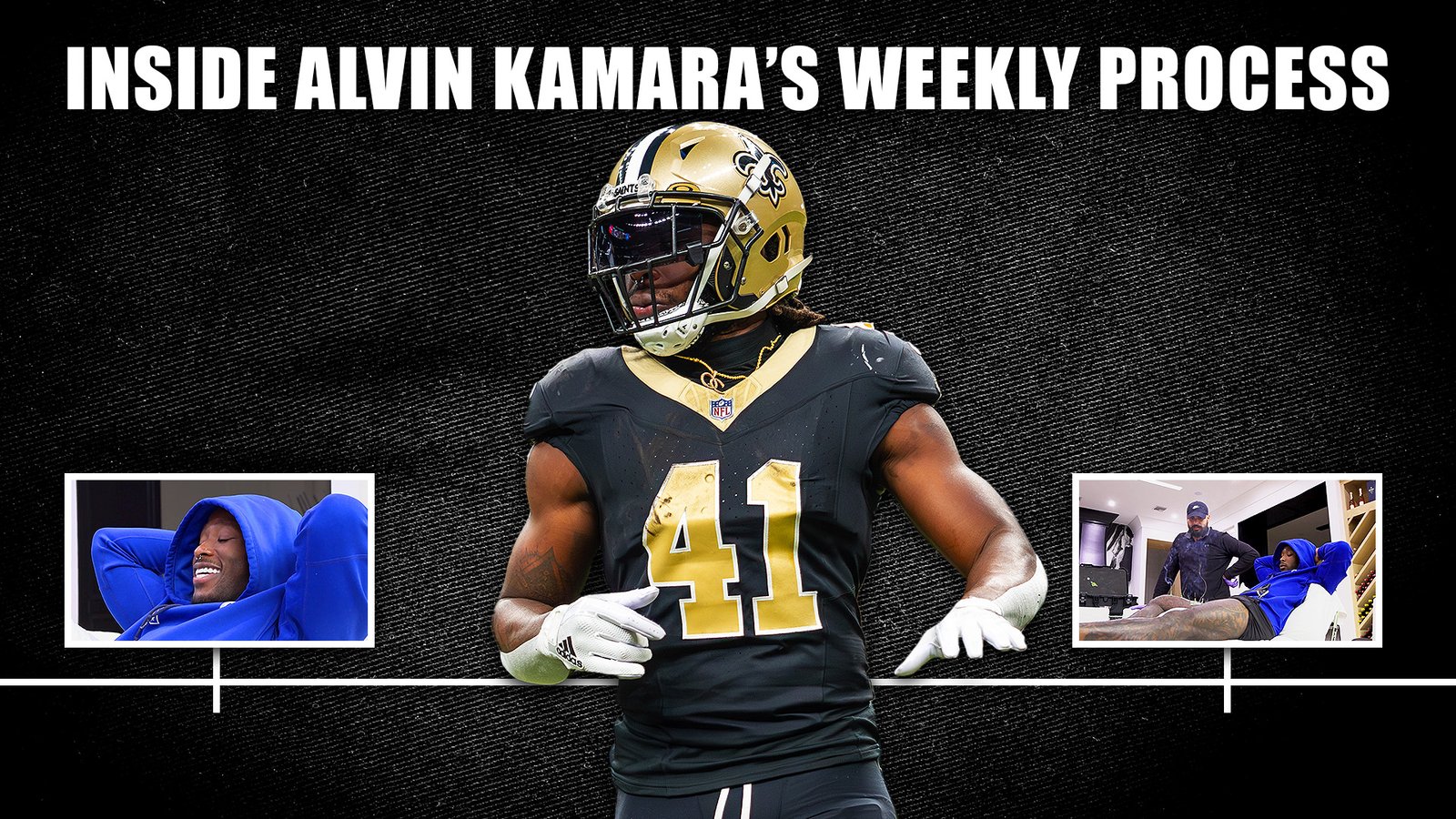 Inside Alvin Kamara's weekly process to prepare for a game