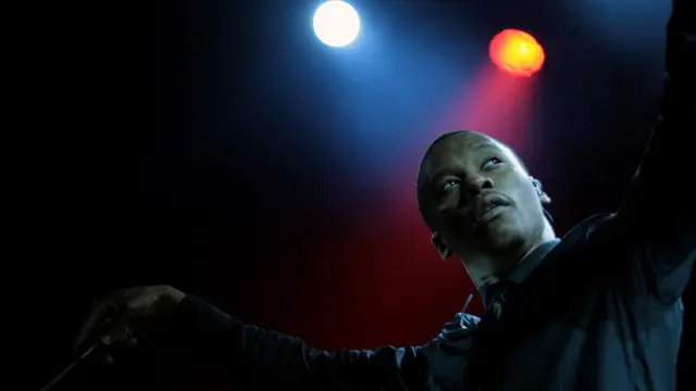 Lupe Fiasco performing in Dublin, Ireland on July 7, 2008