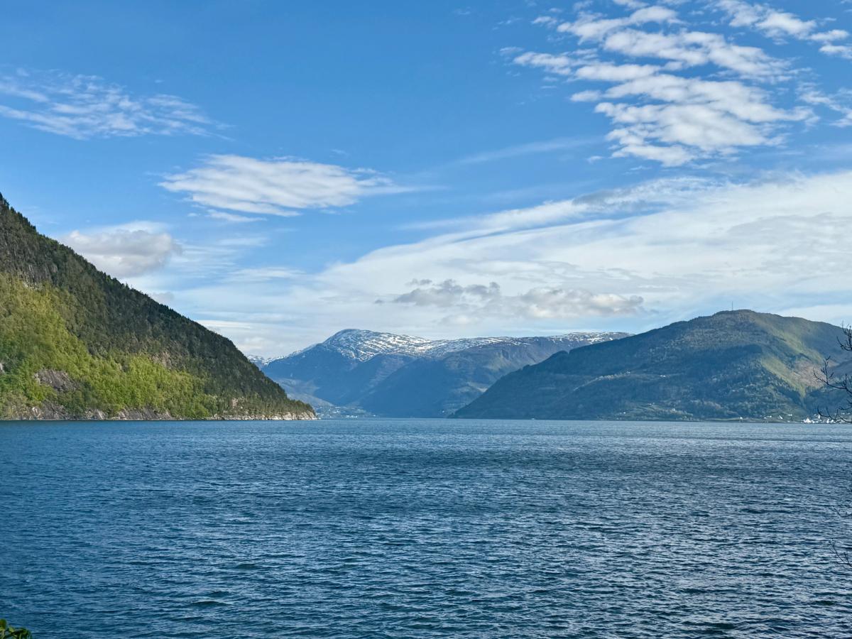 Hardangerfjorden, mot Utne.