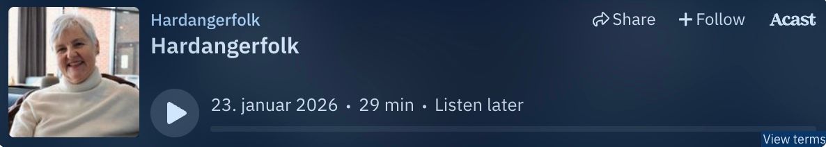 Podkast: Hardangerfolk