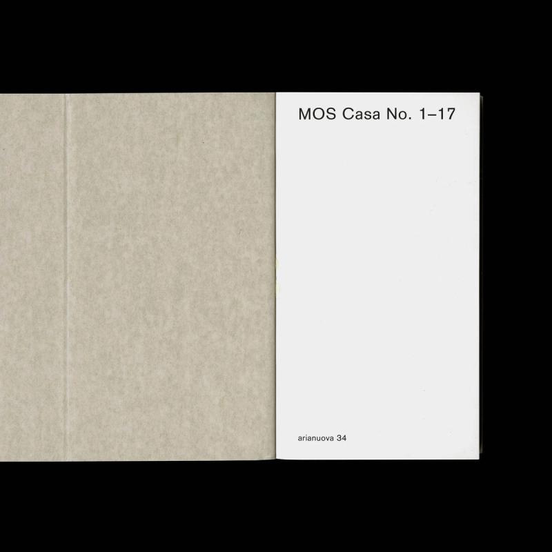 MOS Casa No. 1–17 Book