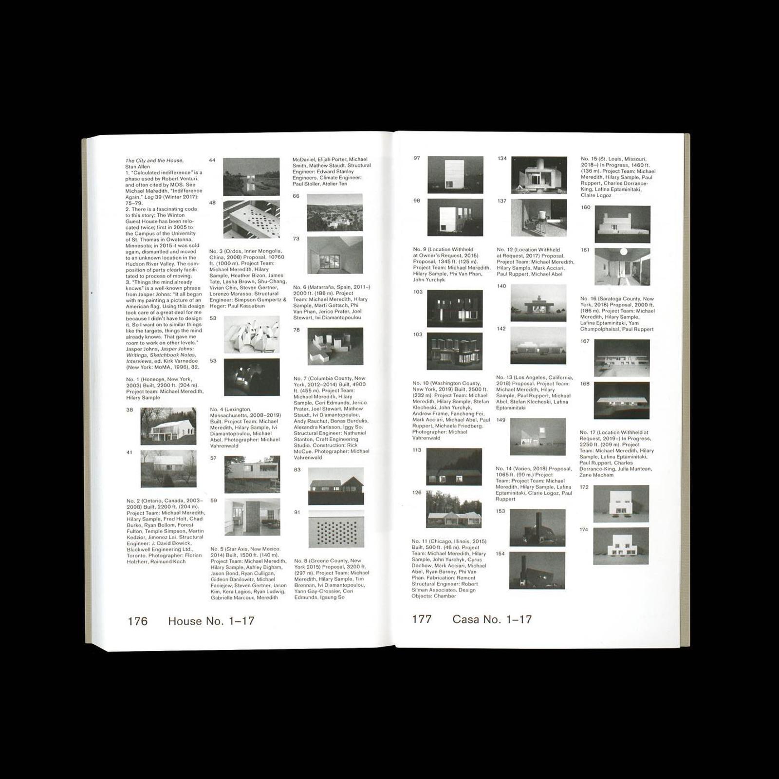 MOS Casa No. 1–17 Book