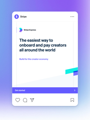 Stripe Express Instagram post