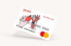 gusto benefits debit card